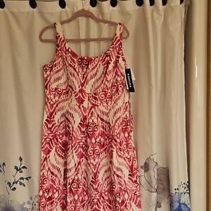 Perceptions Hot Pink and White Sleeveless Mini Dress